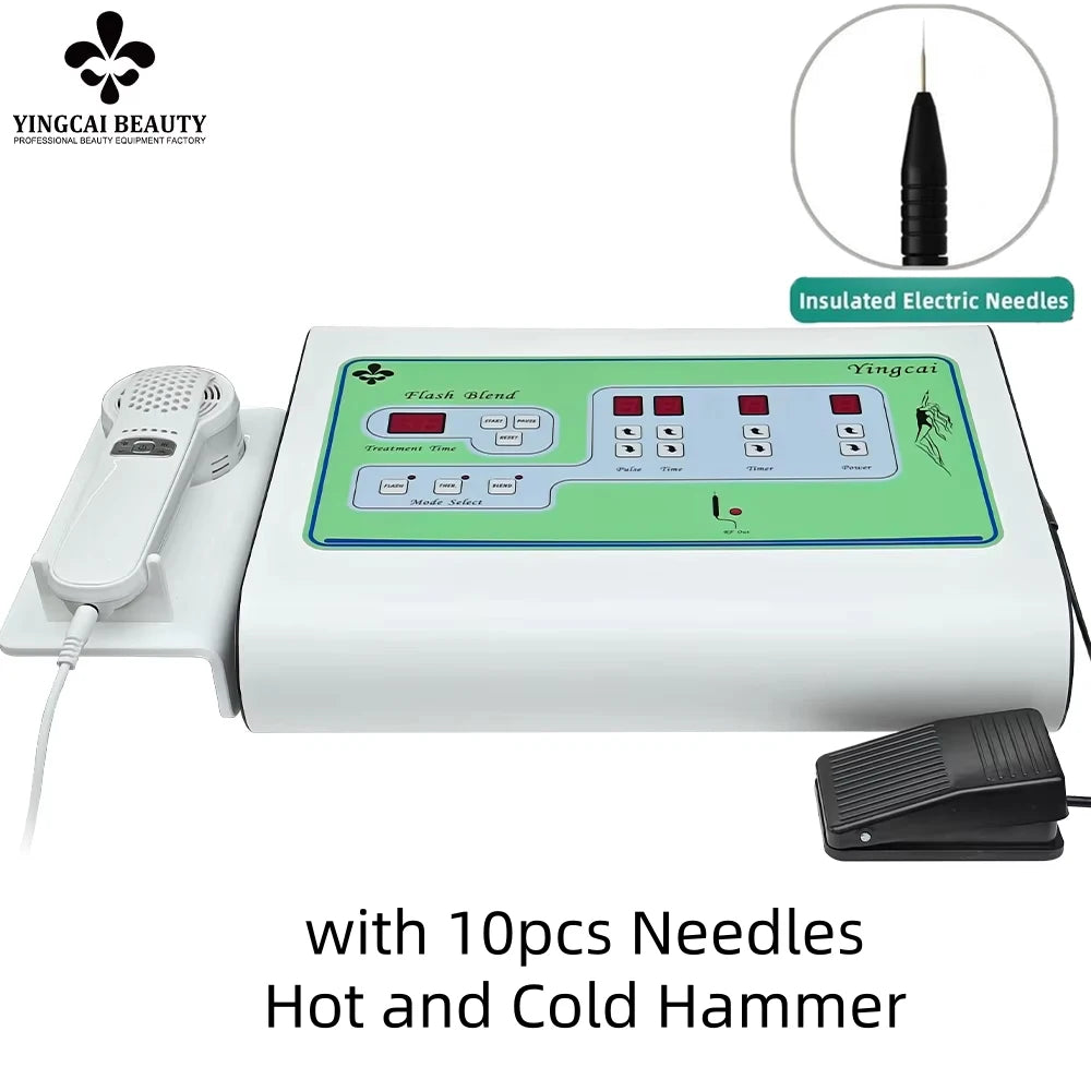 2 in 1 Electrolysis Hair Removal Machine Painless Permanent Hair Remove Machine for Women Men Bikini Body Home Salon Use
