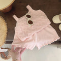 Girls Summer Clothes Sets Solid Color Clothes for Girls Vest + Short Costumes for Girls Toddler Children Tracksuits