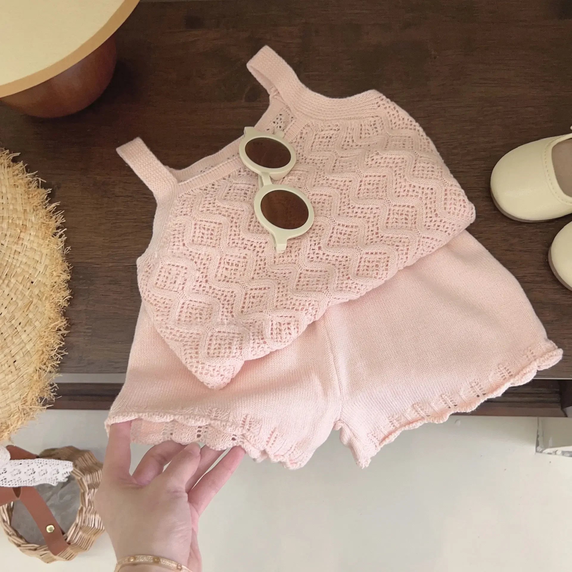 Girls Summer Clothes Sets Solid Color Clothes for Girls Vest + Short Costumes for Girls Toddler Children Tracksuits