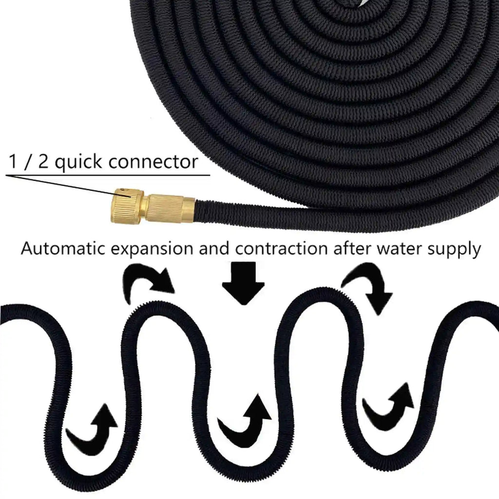 High Pressure Garden Hose, Expandable Magic Hose For Garden Watering And Cleaning, 3/4 Joint Sprinkler Head, Sprinkler Device