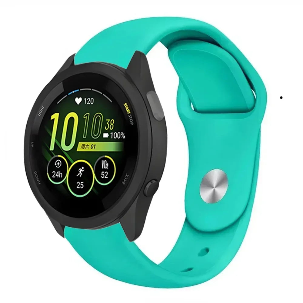 18/20/22mm Soft Silicone Strap For Gramin Forerunner 55 165 645 965 255/265 bracelet Accessories Wristband Garmin Venu 3S Correa