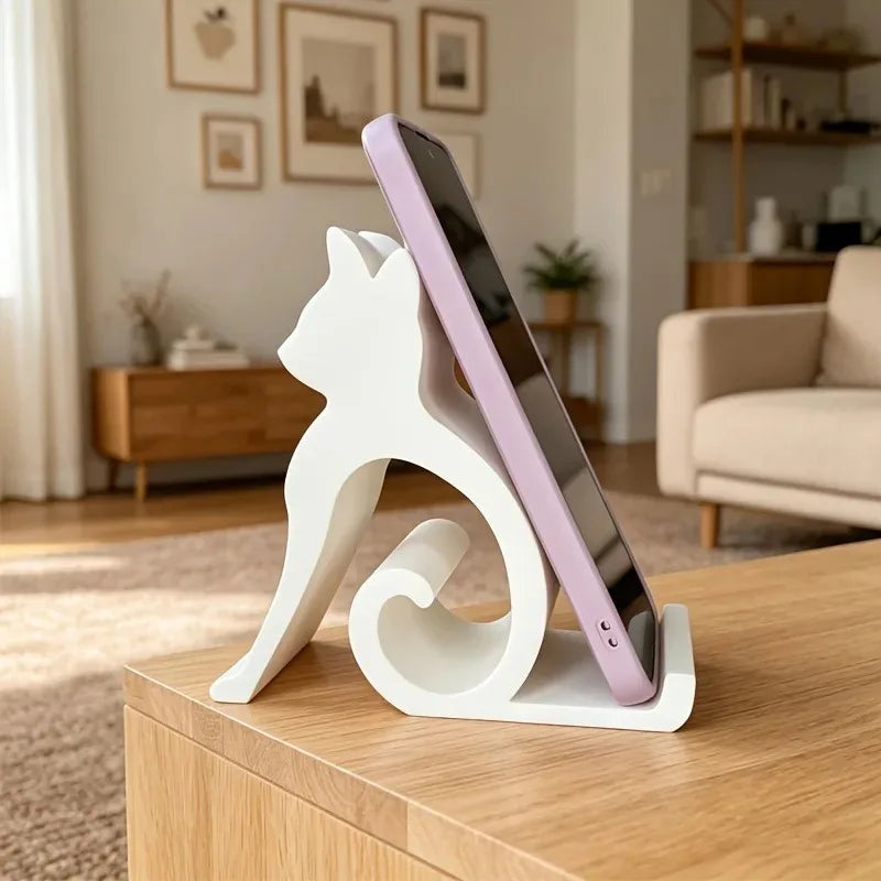 Cute Cat Phone Stand Lazy Tablet Support Stand Home Desktop Phone Stand Mobile Phone Grip, Mobile Phone Accessories