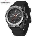 NORTH EDGE EVOQUE 2 Men Digital Military Watch Waterproof 50M Men's Sport Wristwatches Solar Power Luminous Enviormentally Clock
