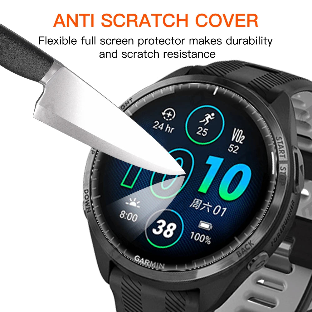 12D Hydrogel Film for Garmin Forerunner 965 265 265S Full Screen Protector Soft Film for  Garmin 955 255 255S (Not glass)