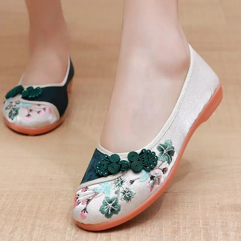 Sapatos Femininas Women Cute Sweet Wine Red Retro Traditional Anti Skid Slip on Loafers Lady Fashion Black Comfort Shoes E495
