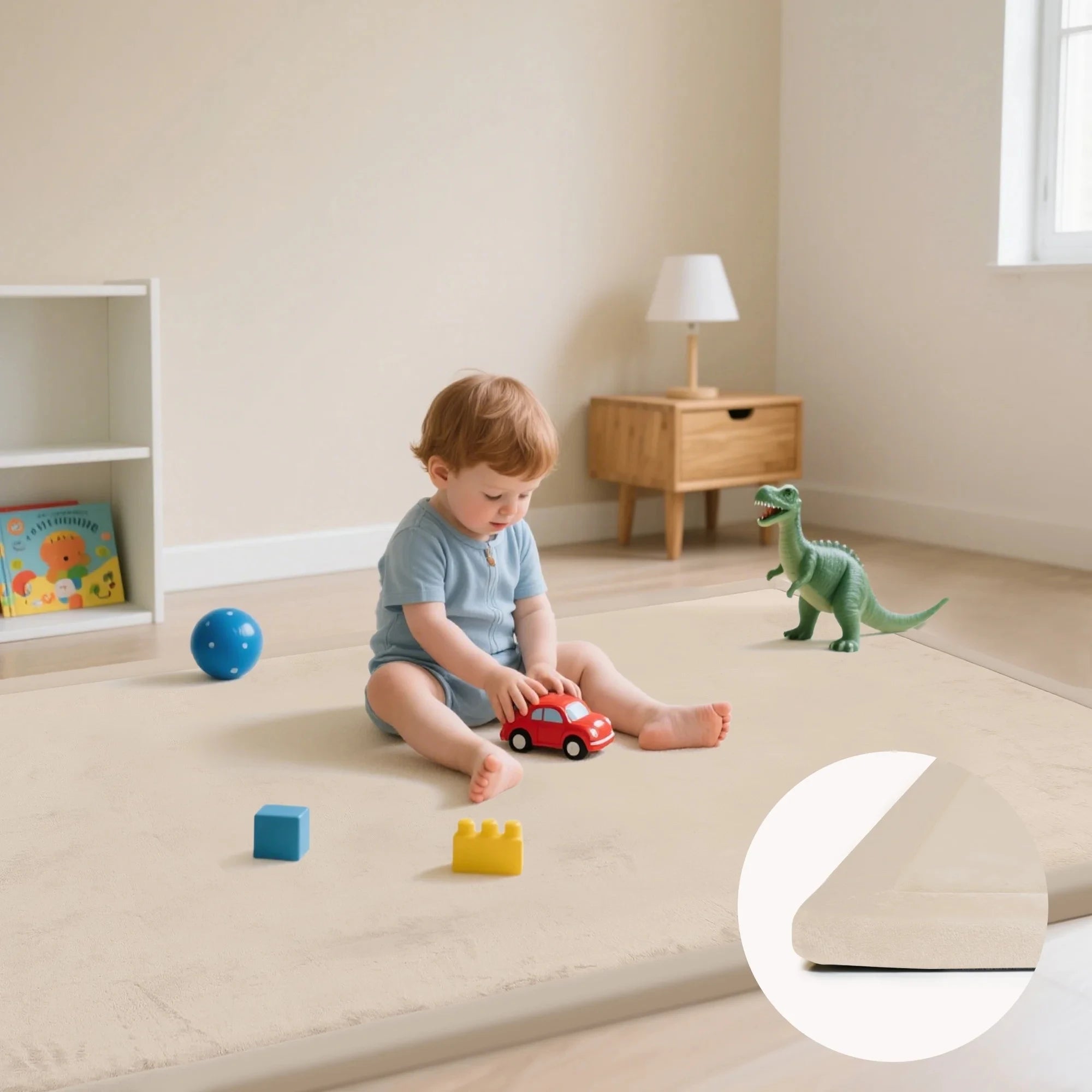 Large 2cm Thick Baby Play Mat Tatami Style Non-Slip Carpet for Living Room Kids Baby Crawling Bedroom Floor Mats Soft Area Rug