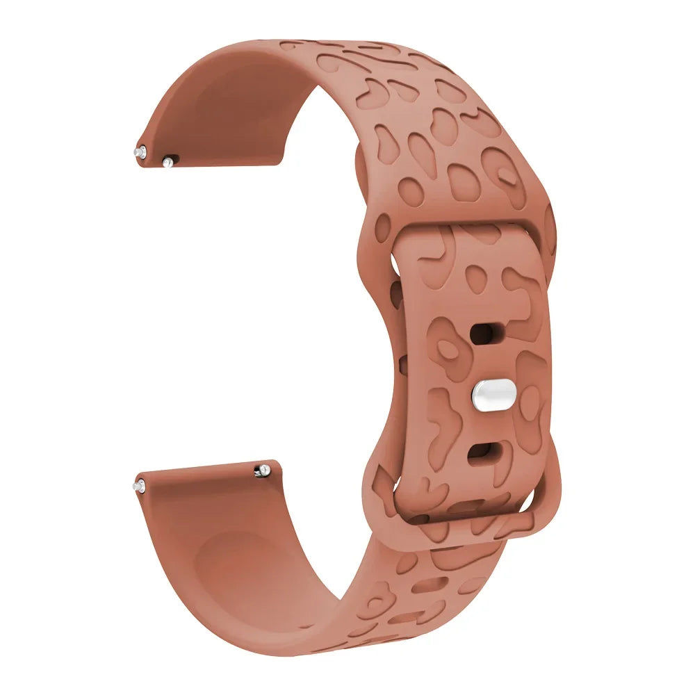 18mm 20mm 22mm Leopard Bracelet for Garmin Venu 3S Band Venu 2S Correa Active 5 Bands Garmin Forerunner 265 Band 265S 255S 255