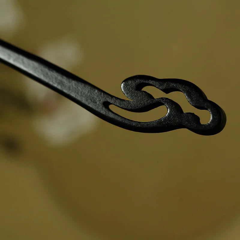 Antique Style Imitation Ebony Hairpin Plain Hairpin Simple Style Retro Hanfu Qipao Accessories for Women