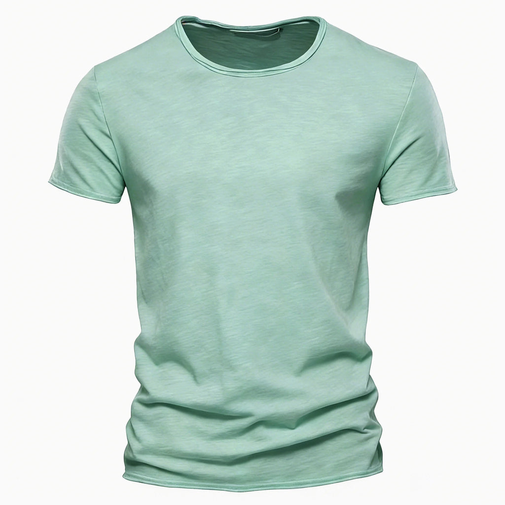 100% Cotton Men T-shirt Casual Soft Fitness Summer Thin T-shirts Men's Home Clothes O-Neck Short Sleeve Soild T Shirt for Men