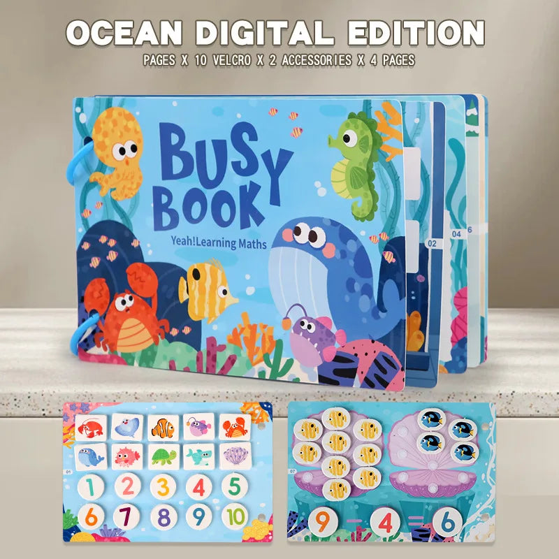 For Children DIY Hand-on Puzzle New Montessori Scene Stickers Reusable Books Cartoon Learning Cognition Toys for Kids Gift