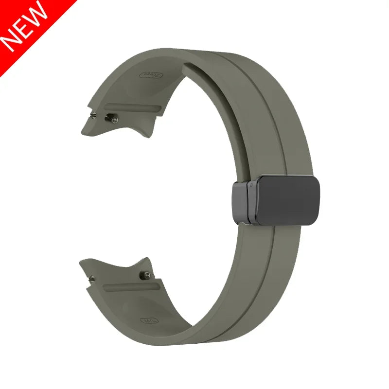 Original Silicone Band for Samsung Watch 7 6 5 4 Classic Strap 47mm 43mm 44mm 40mm Magnetic Buckle For Galaxy Watch 5 Pro 45mm