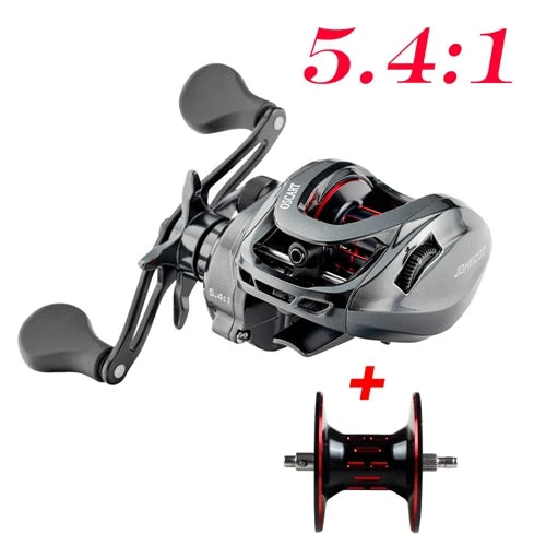 Saltwater Baitcasting Reel and Baitcaster 5.4:1 7.1:1 With Spare Spool Bait Casting 9BB Multiplier Coil Fishing Reel For Octopus