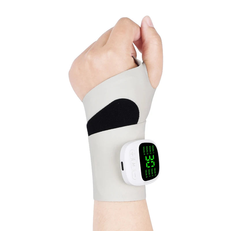 Electric Cordless Wrist Massager USB Rechargeable Vibration Relieves Tenosynovitis Massager for Carpal Tunnel Fatigue Relief