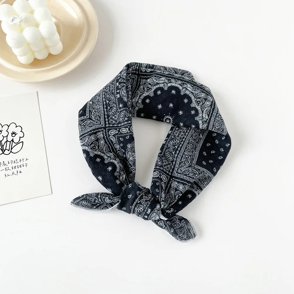 Fashion Square Scarf 1pcs Cotton Rich Summer Scarf Digital Printed Head Scarf for Women Versatile Lightweight Wrap Chic
