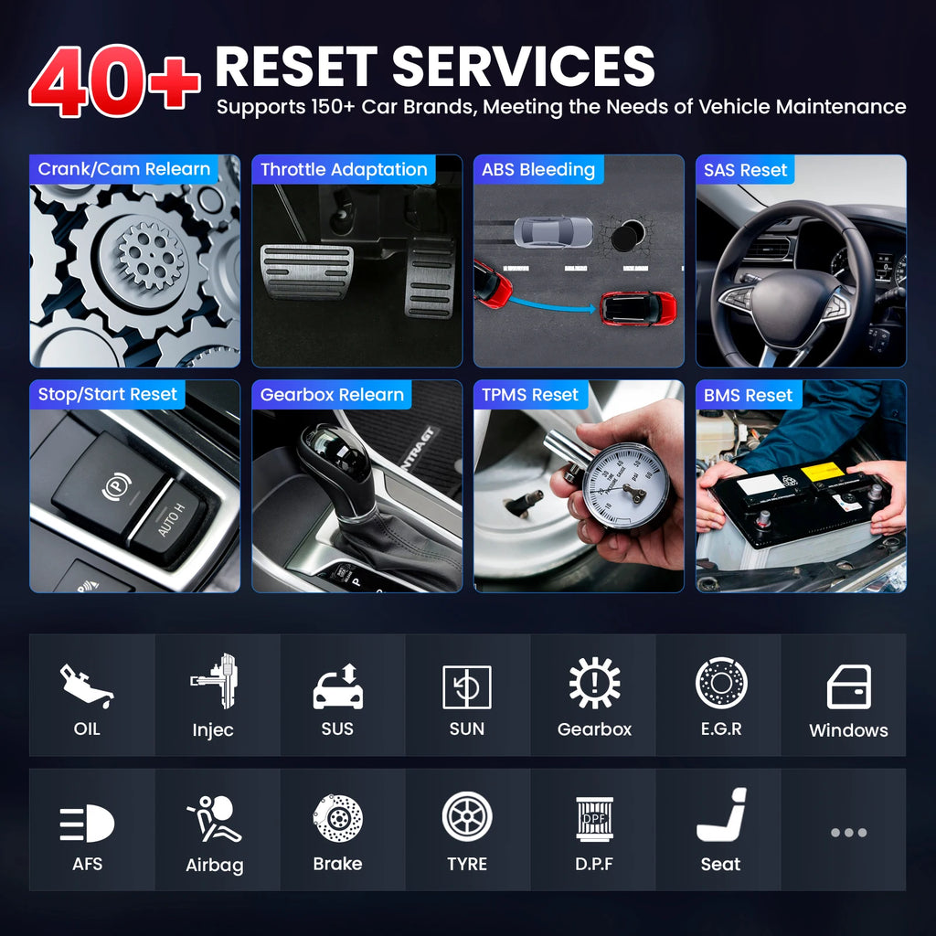 KINGBOLEN K10 ELITE Diagnostic Scanner 40+ Resets Auto Scan