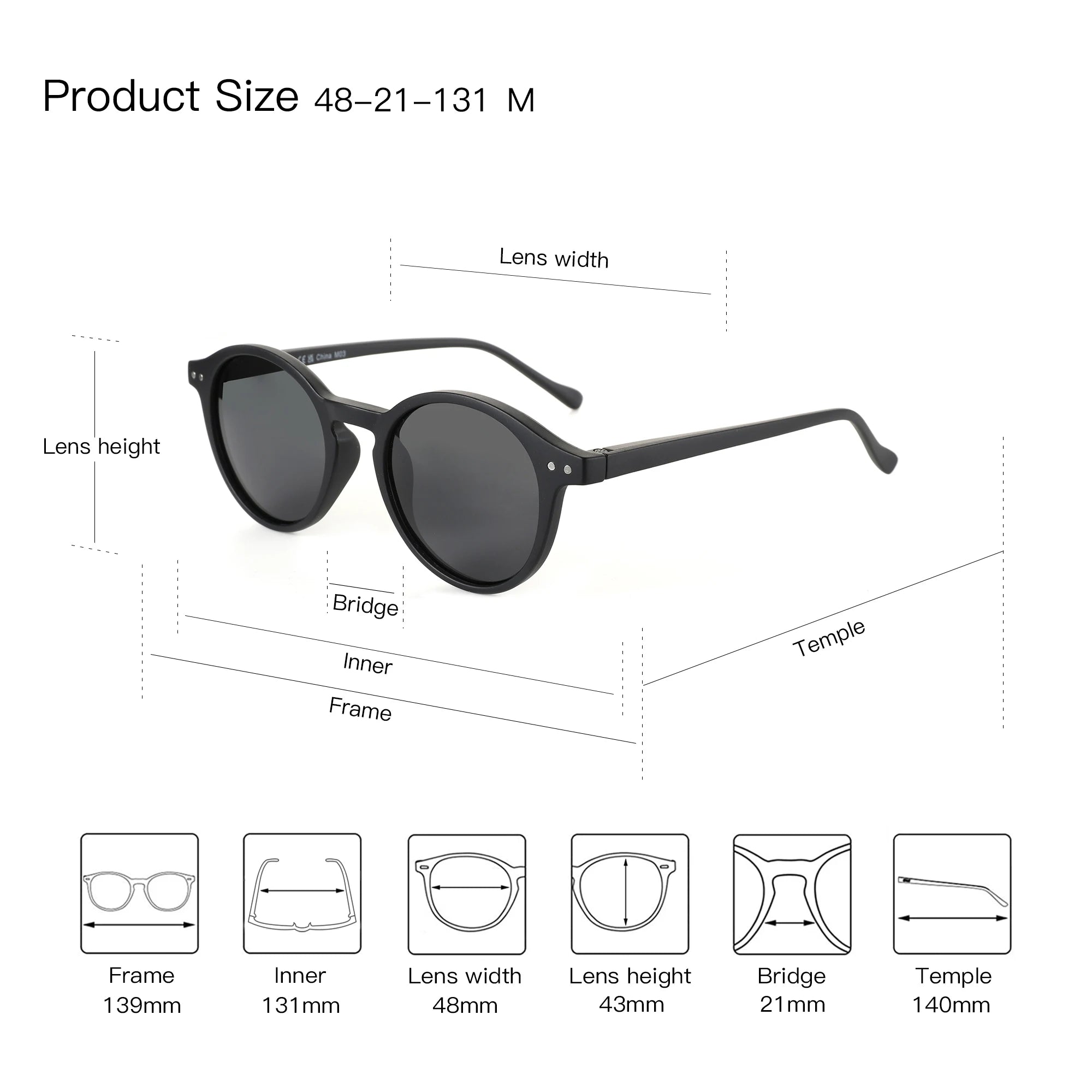 ZENOTTIC Retro Polarized Sunglasses 2026 2025 Men Women Vintage Small Round Frame Sun Glasses Polarized Lens UV400 Goggles Shade