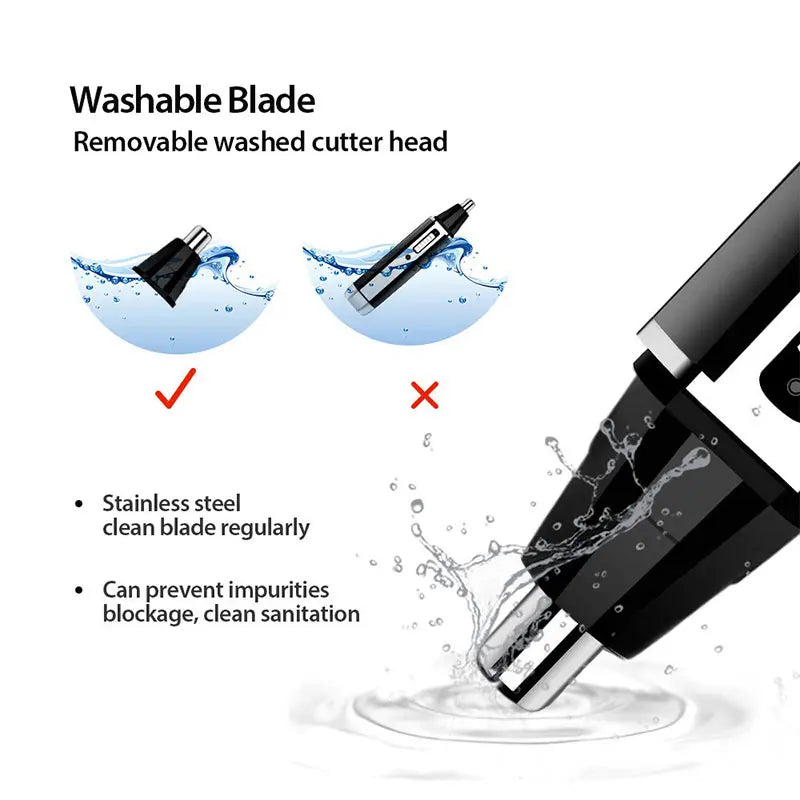 Kemei Rechargeable Electric all in One Hair Trimmer for Men Grooming Kit Beard Trimer Facial Eyebrow Trimmer Nose Ear Shaver