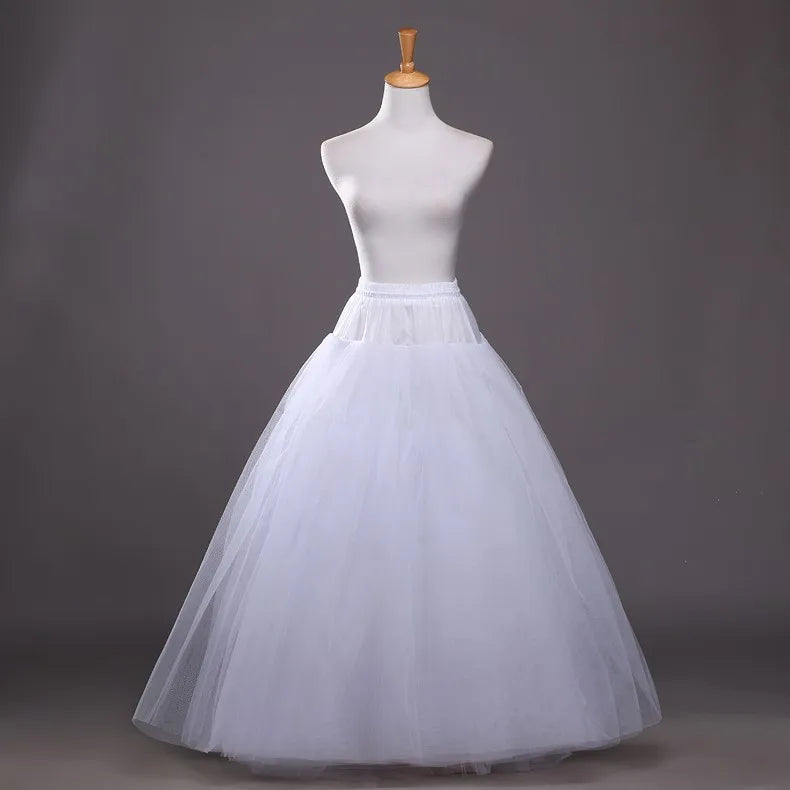 New Arrival 3Hopps Ball Gown Petticoat Underskirt Wedding Bridal Dress Jupon Mariage Halka Rockabilly With Tulle