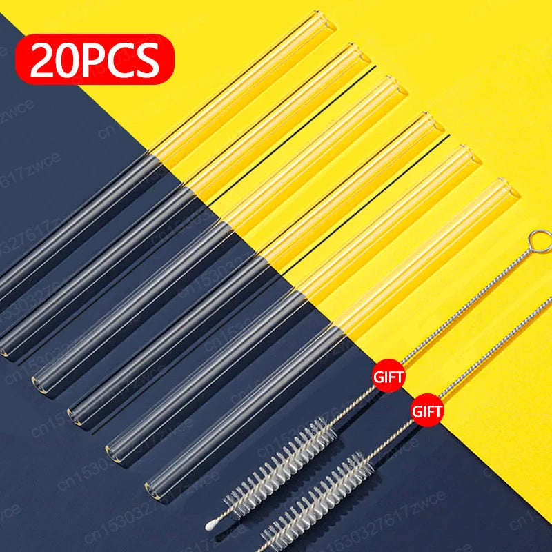 30cm Replacement Long Transparent Straw Compatible with Stanley 40/30 oz Cup Tumbler,for Stanley Clear Straws With Brush ﻿