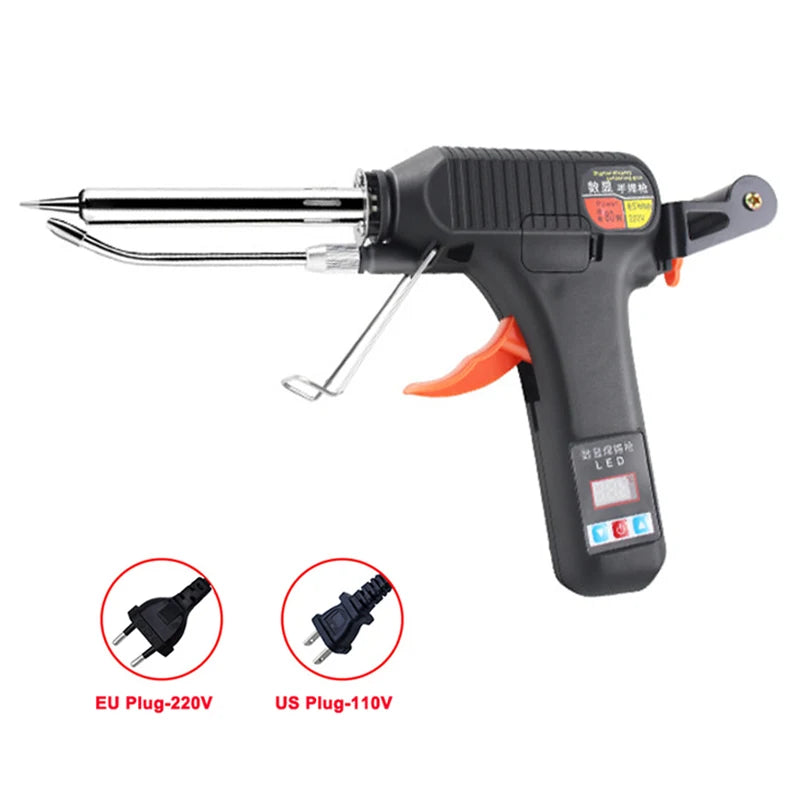 80W Digital Display Soldering Iron Gun 110V / 220V 180-520°C Adjustable Temperature Automatic Send Tin Gun welding Repair Tool