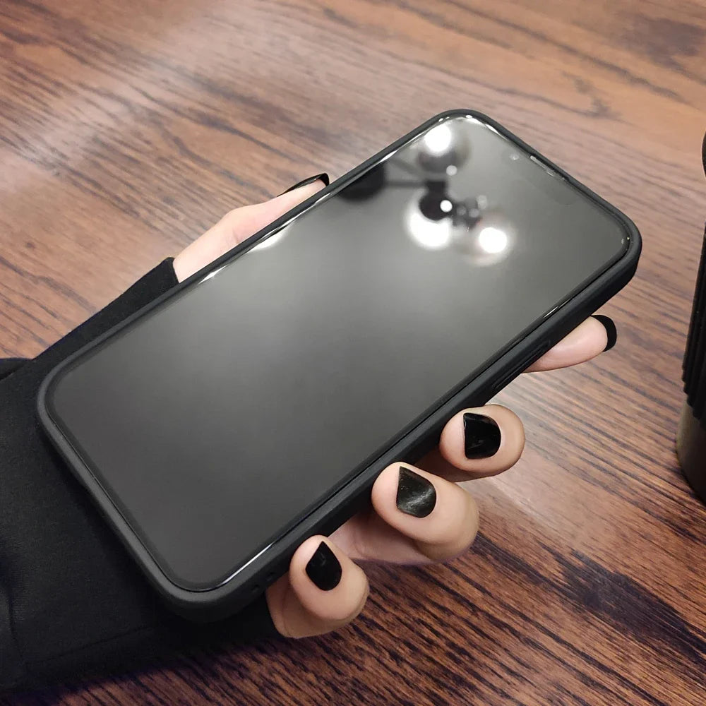 Luxury Shockproof Matte Phone Case For iPhone 15 14 13 12 11 16 17 18 Pro Max AIr Plus Bumper Transparent Cover