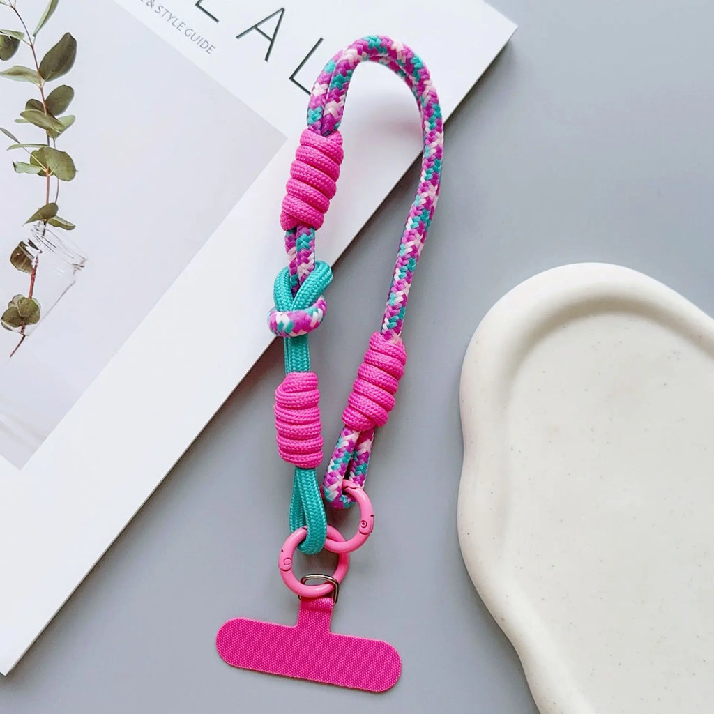 1Pc Cellphone Straps Hanging Cord Mobile Phone Lanyard Short Wrist Strap Charm Anti-lost Chain for Women Keychain Pendant