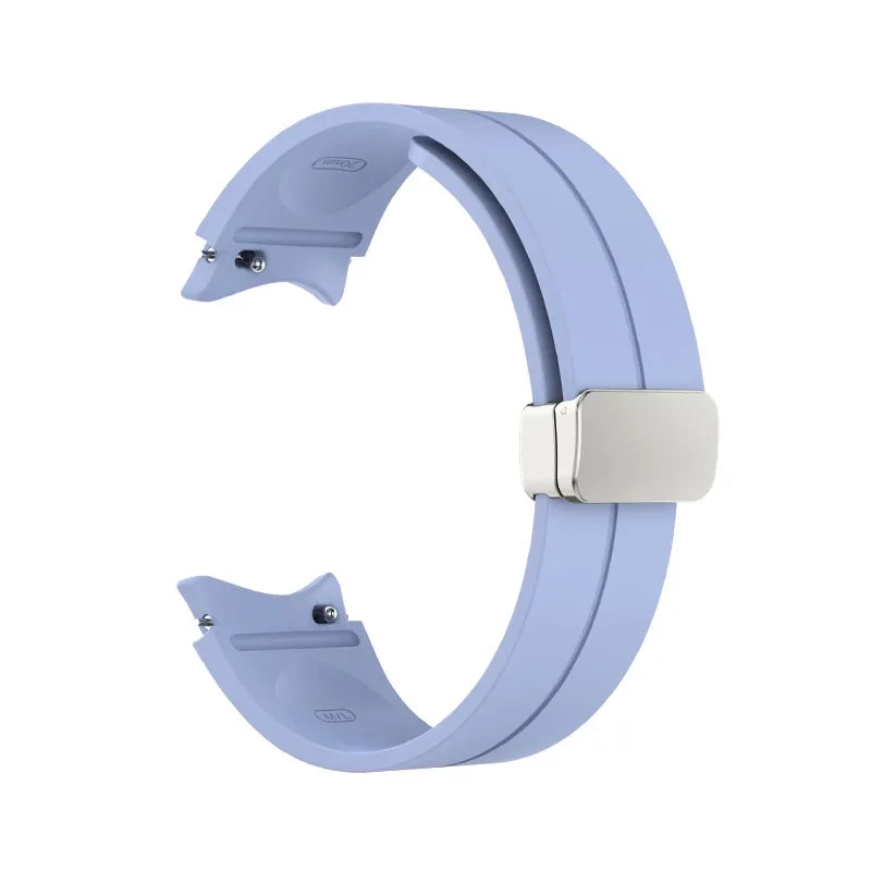 Original Silicone Band for Samsung Watch 7 6 5 4 Classic Strap 47mm 43mm 44mm 40mm Magnetic Buckle For Galaxy Watch 5 Pro 45mm