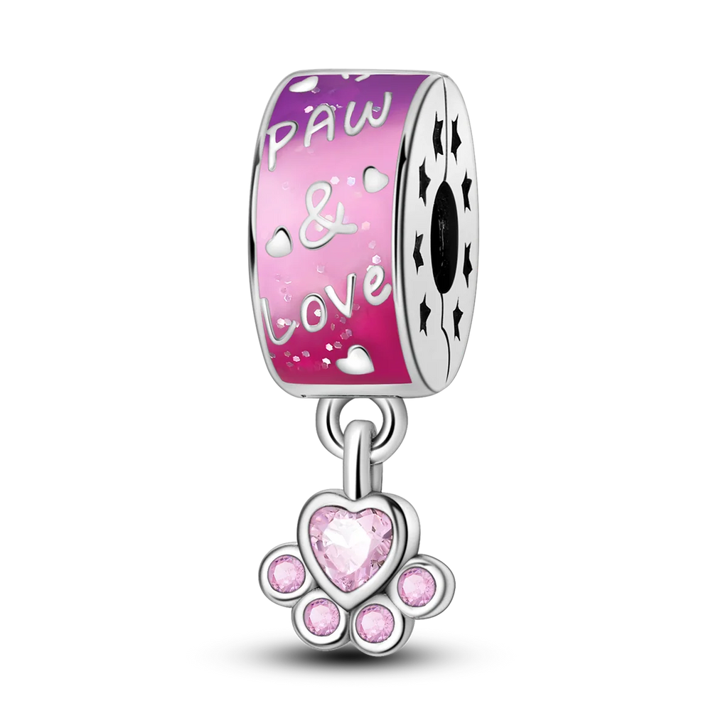 Silver Clasp 925 Sterling Silver CZ Pave Clip Charms Daisy Beads Stopper Safety Chain Fit Original Bangle Bracelet Jewelry Clips