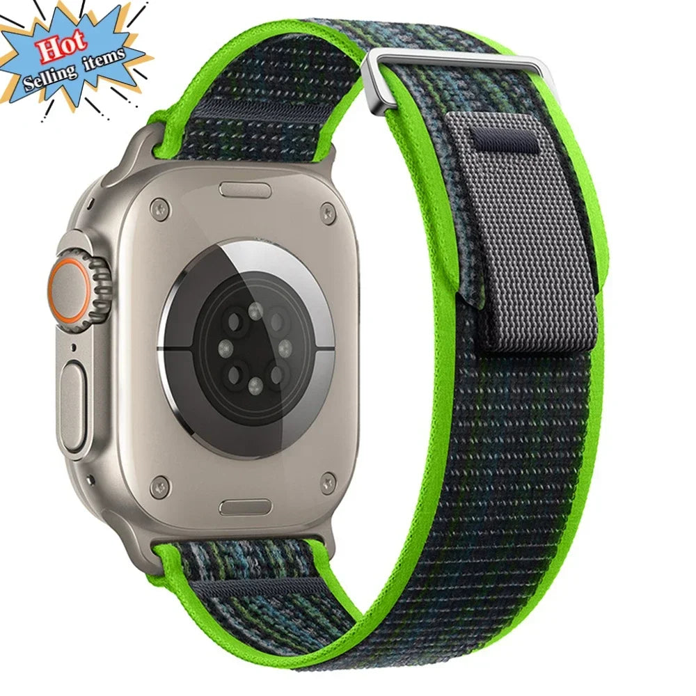 Trail Loop Strap For Apple Watch Ultra 3/2 49mm Series 11 10 9 8 7 46mm 45mm 41mm 42mm Sports Nylon Wristband iWatch 6 5 SE 44mm