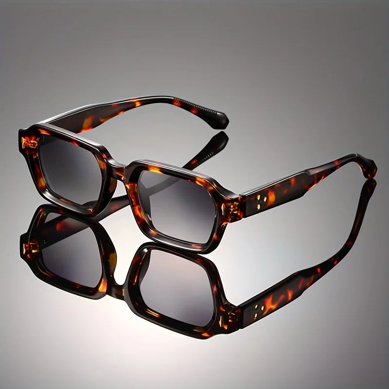 High-end retro square full-frame decorative lenses, classic, durable and versatile for both men and women