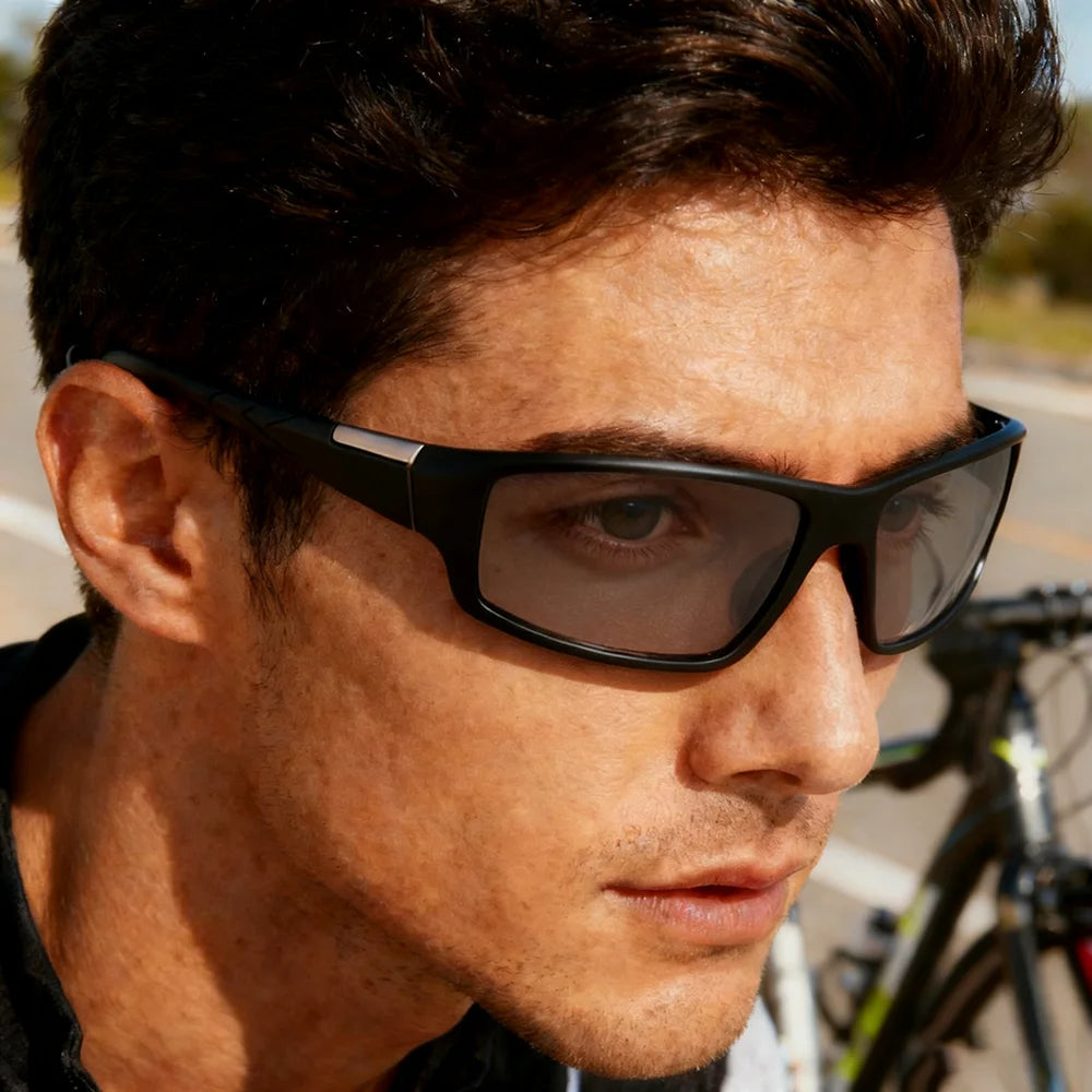 VIVIBEE Men Photochromic Sunglasses Black Sports Goggles Women Color Changing Polarized Driving 2026 Discoloration Sun Glasses