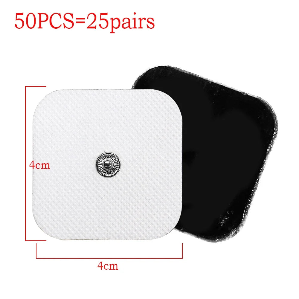 100/50PCS Electrode Pads Gel Patch For TENS Acupuncture Electrodes Pulse Digital Massager EMS Nerve Muscle Stimulator Stickers