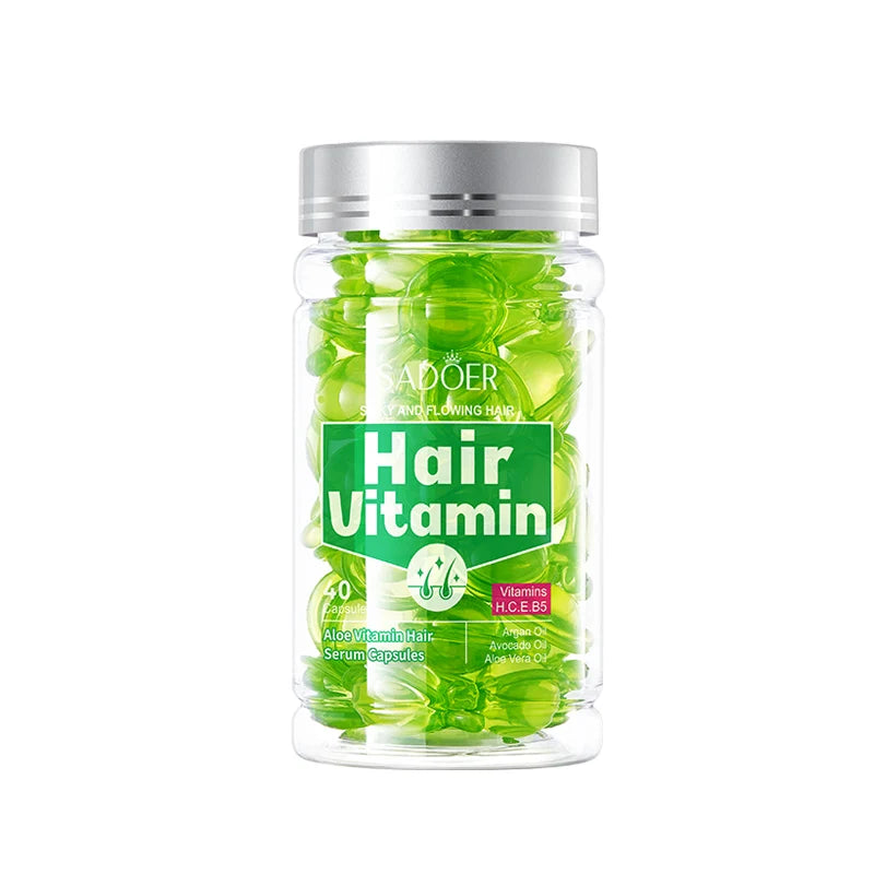 40/80/120pcs Vitamin Hair Care Essence Capsules, Containing Almond Oil, Tea Seed Oil, No-Rinse Conditioner, Hair Care Essential