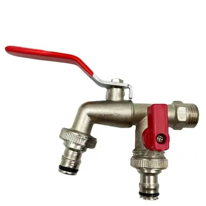 Gardening Tools Zinc Alloy Faucet 12 Inch Internal And External Threads Lever Handle For Easy Switching Water Supply Faucet Ball