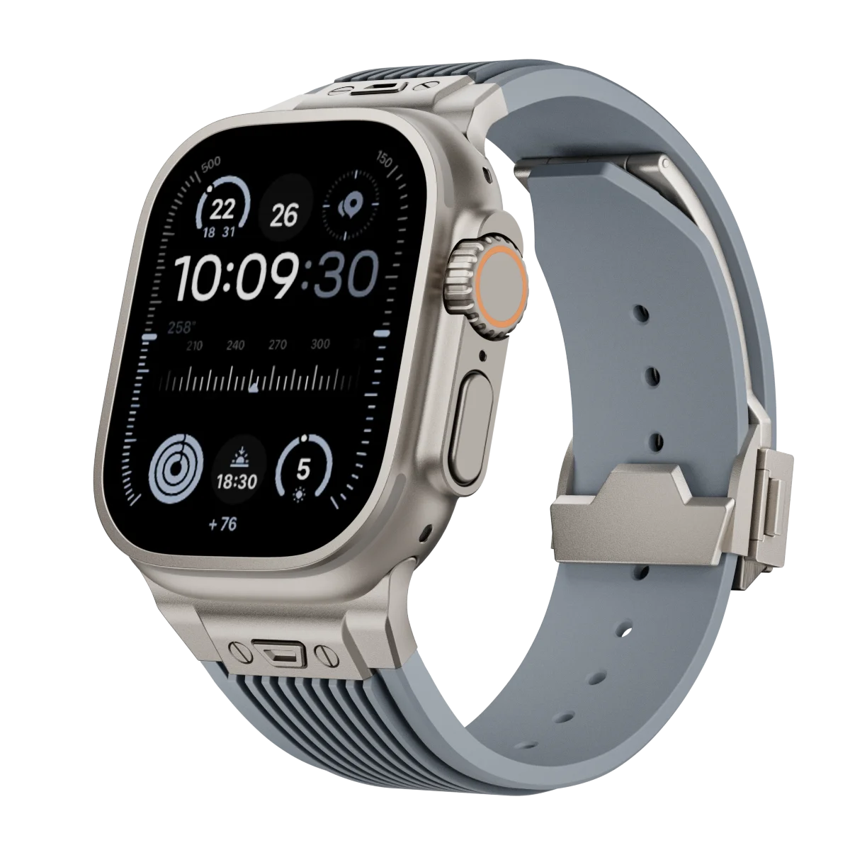 Silicone Sports Strap for Apple Watch Ultra 2/1 49mm Series 9 8 7 45mm 44mm Rubber Band for IWatch 6 5 4 3 Se 44mm 42mm Bracelet