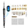 Wood Burning Carving Pyrography Pen Kit Adjustable Temperature Electric Soldering Iron Welding Wood Embossing Burning Tool EU 60