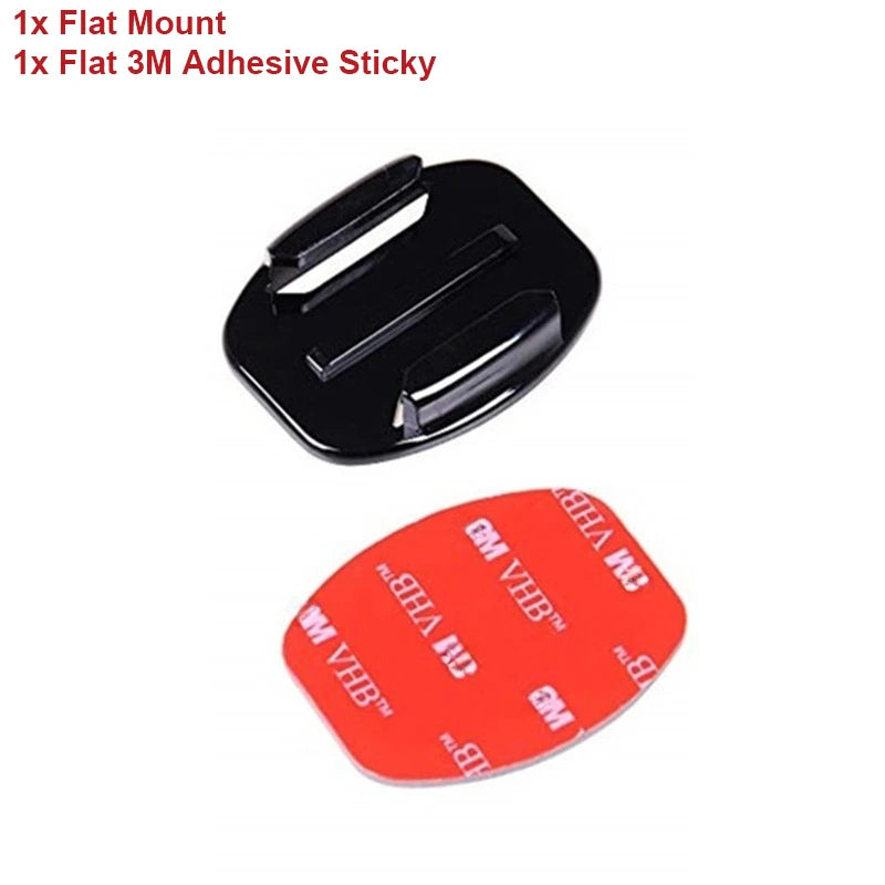 For GoPro Hero 12 11 Helmet Adhesive Sticky Mounts Flat Curved 3M Mount For GoPro 11 10 9 8 7 6 5 Insta360 X3 DJI Action Camera