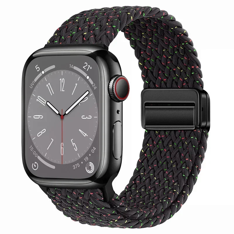 Nylon strap For Apple watch 11 10 42mm 46mm 9 8 7 45mm 41mm Ultra 3/2/1 49mm Magnetic wristband For iWatch 6 5 4 3 SE 44mm 40mm