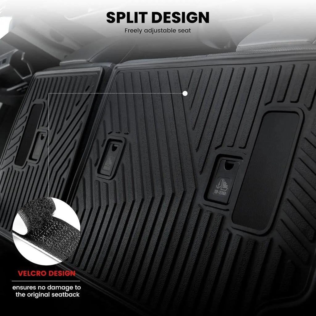 Custom Fit Trunk Mat for Toyota 4Runner 2025-2026 5-Seater Gas with Backrest Mat, All Weather TPE Cargo Liner for 6th Gen