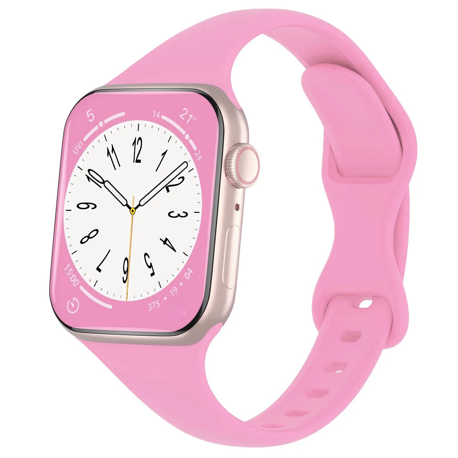 Silicone loop For Apple Watch Band 45mm 44mm 40mm 41mm 49mm Elastic Belt bracelet iWatch series ultra 5/4/3/SE/6/7/8 Strap