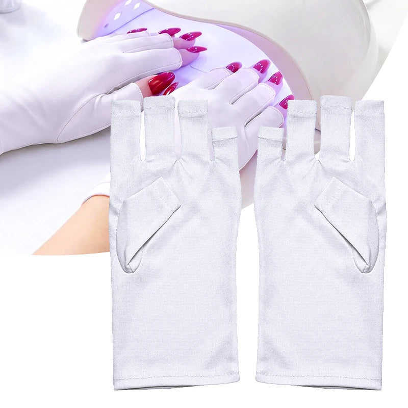 High-Quality Nail Art Glove UV Protection Glove Anti UV Radiation Protection Gloves Protecter For Nail Art Gel UV LED Lamp Tool