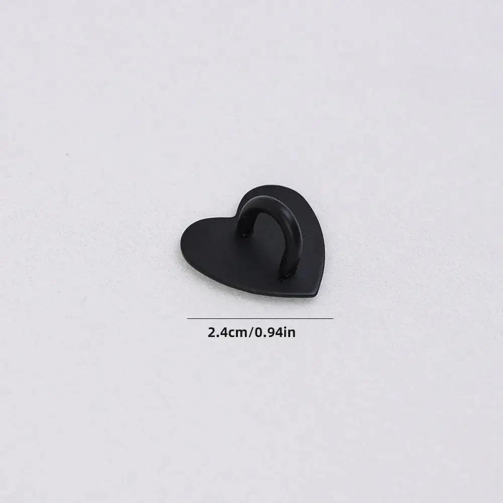 Adhesive Metal Heart Phone Charm Holder Mobile Phone Xyun Finger Ring Stand Hooks Buckle Charms Clasp DIY Accessories String