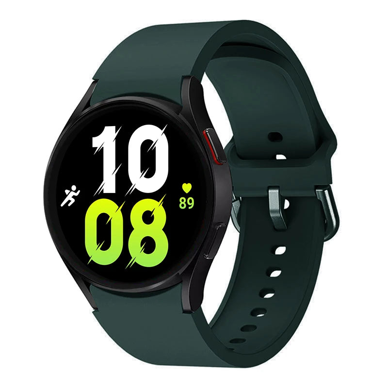 official Silicone Strap For Samsung Galaxy Watch 5 4 44mm 40mm/4Classic 46 42mm Wrist 20mm Bracelet Galaxy Watch 5 Pro 45mm Band