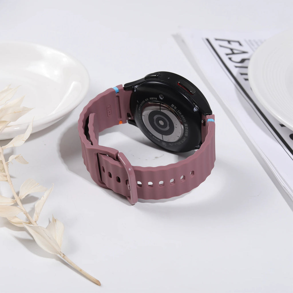 Original Sport Straps for Samsung Galaxy watch 4/5 Pro/6/7/6 classic 44mm 40mm 45 Silicone bracelet correa Galaxy watch 7 Band