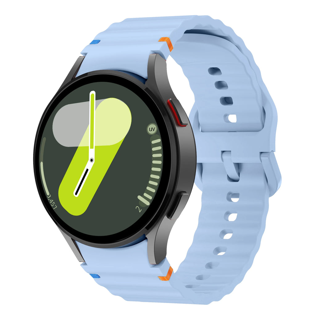 Original Silicone Band for Samsung Galaxy Watch 7 6 5 4 44mm 40mm 5Pro 45mm Bracelet for Galaxy Watch 4 6Classic 43mm 47mm Strap
