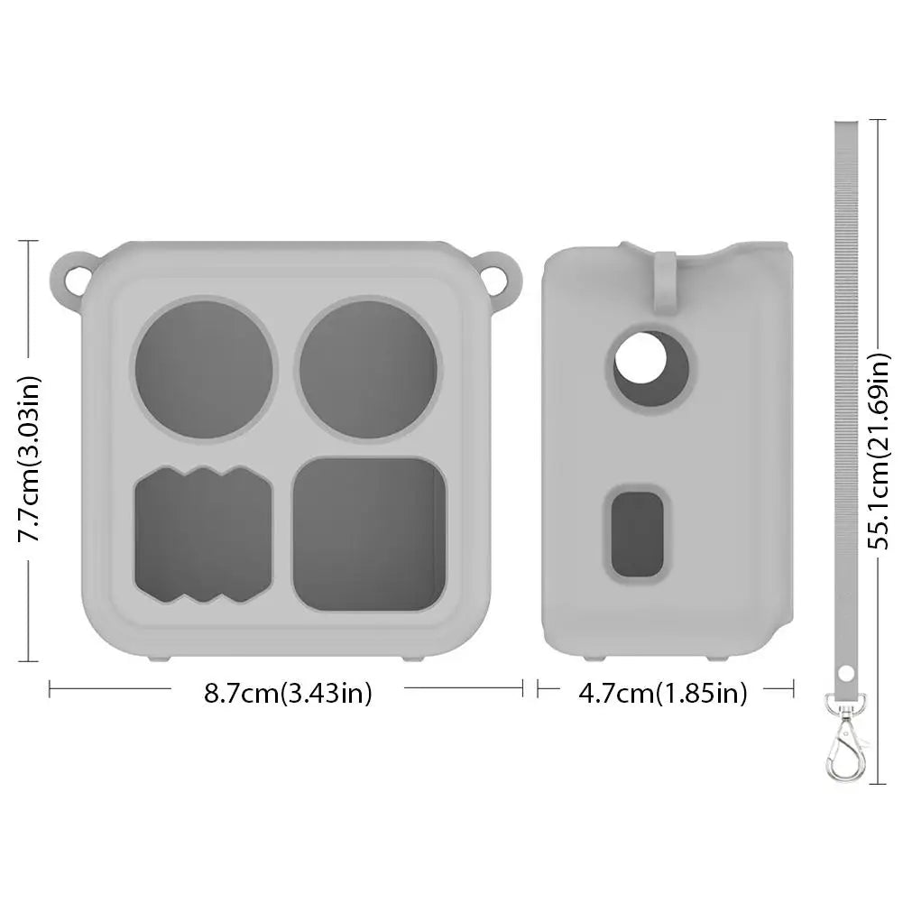 For Yoto Mini Small Audio Player Protective Case Can Hold Cassette Tape Hanging Rope Simple Solid Color Storage