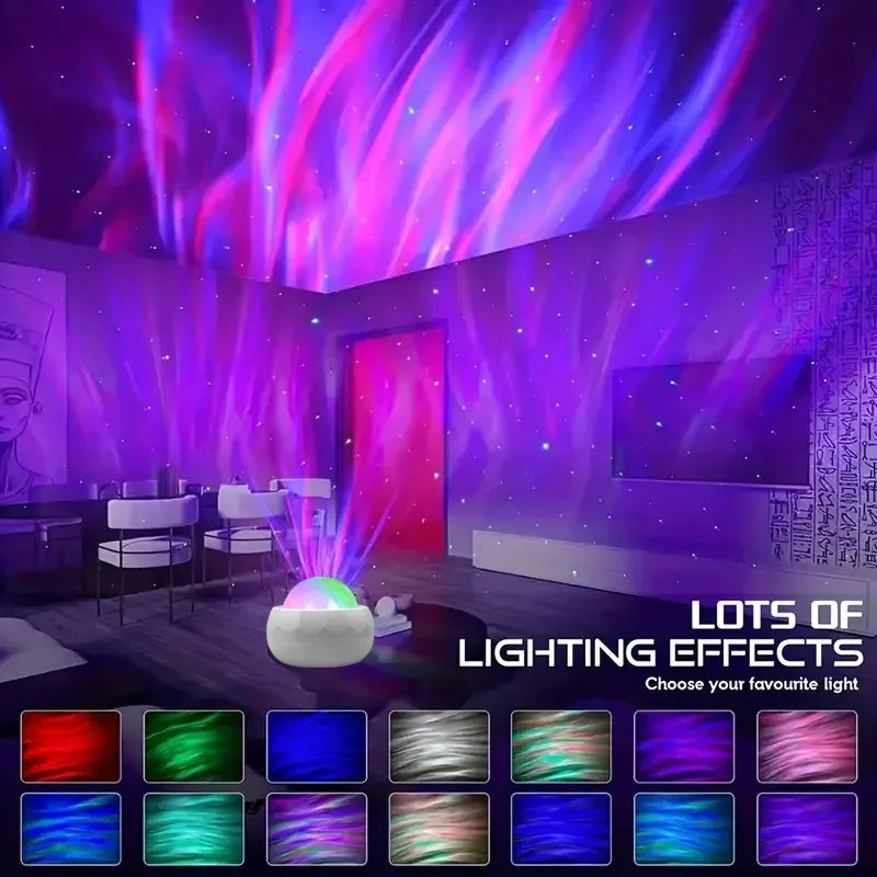 360° Aurora Ball Atmosphere Night Lights Starry Sky Northern Projector Lamp USB Plug with Remote Control for Room Party Decor