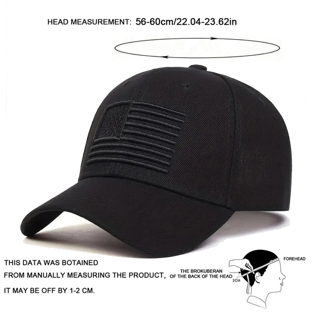 Fashion American Flag Embroidery Baseball Caps Spring and Summer Outdoor Adjustable Casual Hats Sunscreen Hat