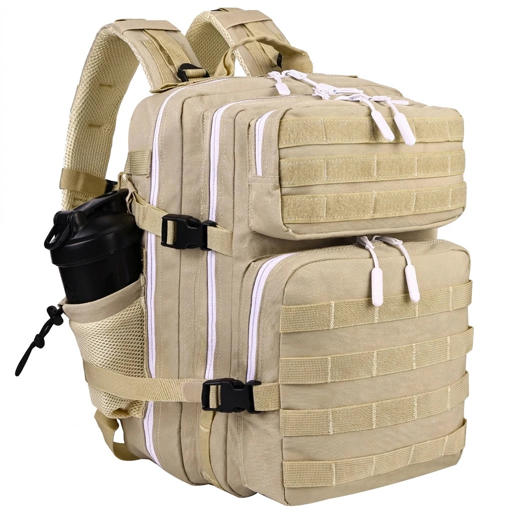 LHl 35L Tactical Backpack Small Athlete Gym Bag for Men/Women Qutdoor Travel Hiking Molle Rucksack with Bottle Holder