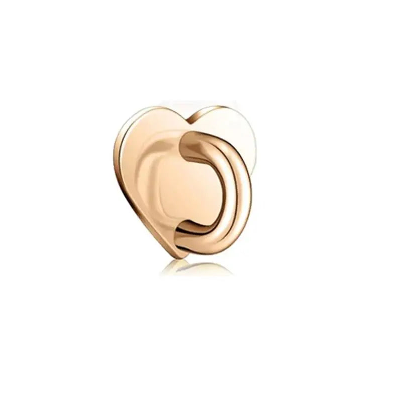 Adhesive Metal Heart Phone Charm Holder Mobile Phone Xyun Finger Ring Stand Hooks Buckle Charms Clasp DIY Accessories String